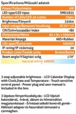 Avide Φωτιστικό Γραφείου LED δερμάτινο με ημερολόγιο 6W Καφέ - Image 3