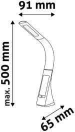 Avide Φωτιστικό Γραφείου LED δερμάτινο με ημερολόγιο 6W Καφέ - Image 4