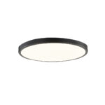 InLight Πλαφονιέρα οροφής LED 28W 3CCT (by switch on base) από μαύρο μέταλλο και ακρυλικό D:40cm (42035-C-Black)