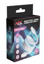 ATC-C6 Μαγνητικό Καλώδιο Φόρτισης USB-A σε Lightning 12W 1m Λευκό - Image 2