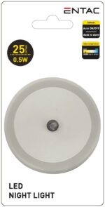 Entac Φωτάκι Νυκτός 0.5W Στρογγυλό Θερμό Άσπρο - Image 3