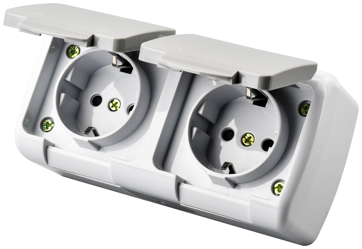 esmws2e-stp_entac-stephan-feluletre-szerelheto-fali-aljzat-foldelt-2x-ip54 Entac Stephan surface mounted wall socket earthed 2x IP54 - Image 1
