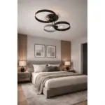 ΦΩΤΙΣΤΙΚΟ ΟΡΟΦΗΣ ΠΛΑΦΟΝΙΕΡΑ 3/Φ ΧΕΙΡΟΠΟΙΗΤΟ ΜΕΤΑΛΛΙΚΟ ΜΑΥΡΟ-ΑΣΗΜΙ - Image 2