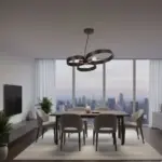 ΚΡΕΜΑΣΤΟ ΦΩΤΙΣΤΙΚΟ ΟΡΟΦΗΣ 3/Φ ΧΕΙΡΟΠΟΙΗΤΟ ΜΕΤΑΛΛΙΚΟ ΚΑΦΕ-ΣΚΟΥΡΙΑ 2026120 | NG LIGHTING - Image 2