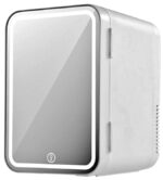 XO CZ015 Μίνι Ψυγείο διπλής χρήσης για το σπίτι και το αυτοκίνητο με καθρέφτη μακιγιάζ 8 λίτρων