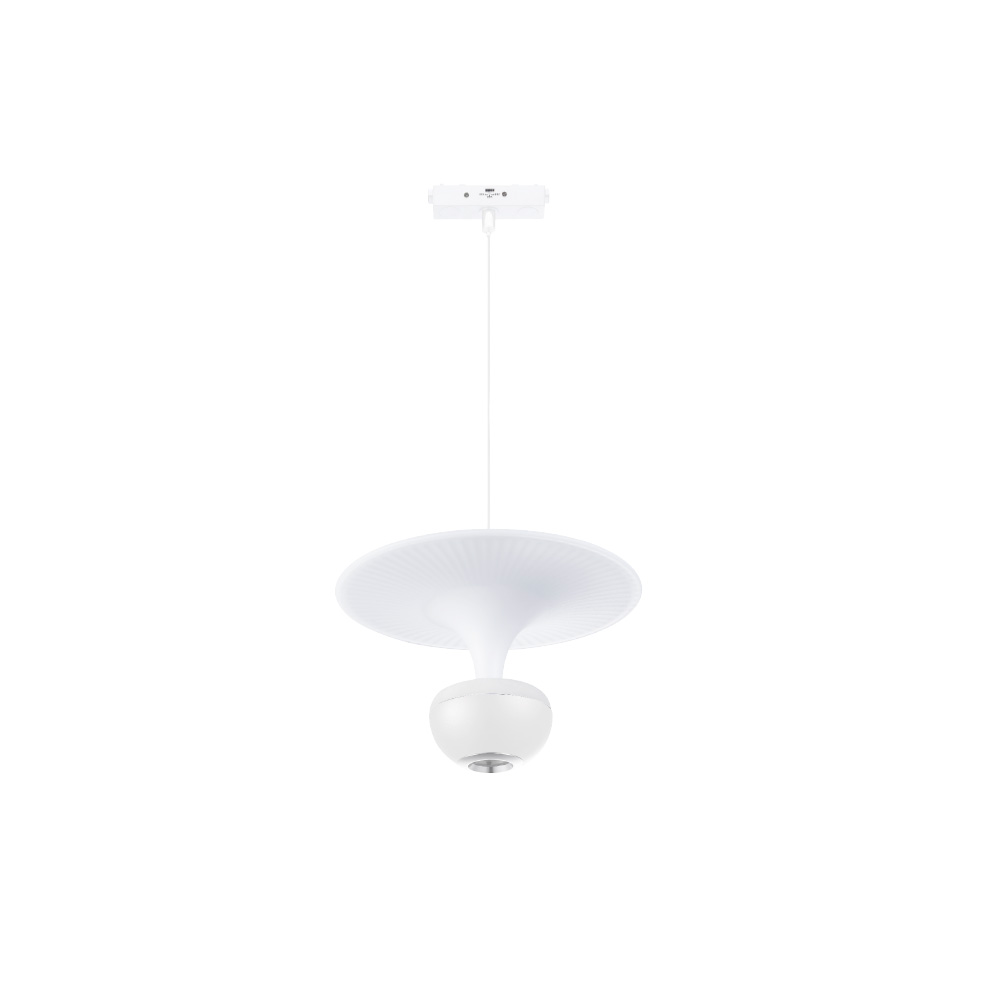 tmu0240-3 Inlight Κρεμαστό Φωτιστικό LED 5W 3CCT για Ultra-Thin μαγνητική ράγα σε λευκή απόχρωση D:23X20cm (TMU0240-White) - Image 1