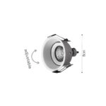 Inlight Downlight σποτ GU10 σε μαύρη απόχρωση (X0010-Black) - Image 2