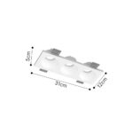 Inlight Χωνευτό σποτ από γύψο 3XGU10 D:31cm (Χ0016-WH) - Image 2