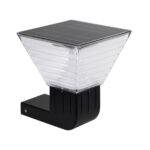 GLOBOSTAR® GRACIOUS 90529 Μοντέρνο Φωτιστικό Τοίχου - Απλίκα LED 10W 500lm 120° με Ενσωματωμένο Φωτοβολταϊκό Panel 6V 2W & Επαναφορτιζόμενη Μπαταρία Li-ion 3.2V 1800mAh με Αισθητήρα Ημέρας-Νύχτας Αδιάβροχο IP65 Ρυθμιζόμενο Λευκό CCT με Διακόπτη στο Σώμα 2700K/4500K/6000K - Sanan SMD Chip - Γκρι Ανθρακί - Μ29 x Π24 x Υ24cm - 2 Χρόνια Εγγύηση - Image 2