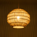 GLOBOSTAR® CAYMAN 00522 Boho Κρεμαστό Φωτιστικό Οροφής με Ντουί 1 x E27 AC 220-240V IP20 - Μπεζ - Μ40 x Π40 x Υ30cm - Image 3