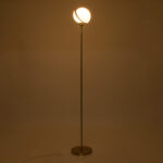 GLOBOSTAR® HUDSON 00500 Μοντέρνο Επιδαπέδιο Φωτιστικό με Ντουί 1 x E27 AC 220-240V IP20 - Λευκό & Χρυσό - Μ20 x Π20 x Υ177cm - Image 3