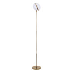 GLOBOSTAR® HUDSON 00500 Μοντέρνο Επιδαπέδιο Φωτιστικό με Ντουί 1 x E27 AC 220-240V IP20 - Λευκό & Χρυσό - Μ20 x Π20 x Υ177cm - Image 4