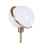 GLOBOSTAR® HUDSON 00500 Μοντέρνο Επιδαπέδιο Φωτιστικό με Ντουί 1 x E27 AC 220-240V IP20 - Λευκό & Χρυσό - Μ20 x Π20 x Υ177cm - Image 5