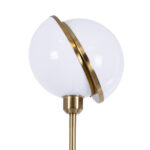 GLOBOSTAR® HUDSON 00500 Μοντέρνο Επιδαπέδιο Φωτιστικό με Ντουί 1 x E27 AC 220-240V IP20 - Λευκό & Χρυσό - Μ20 x Π20 x Υ177cm - Image 6
