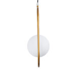 GLOBOSTAR® HAMBURG 00590 Μοντέρνο Κρεμαστό Φωτιστικό Οροφής με Ντουί 1 x G9 AC 220-240V IP20 - Χρυσό & Λευκό - Μ20 x Π15 x Υ40cm - Image 6