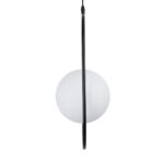 GLOBOSTAR® HAMBURG 00591 Μοντέρνο Κρεμαστό Φωτιστικό Οροφής με Ντουί 1 x E14 AC 220-240V IP20 - Μαύρο & Λευκό - Μ25 x Π20 x Υ50cm - Image 6