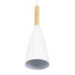 GLOBOSTAR® DILLON 00627 Μοντέρνο Κρεμαστό Φωτιστικό Οροφής με Ντουί 3 x E27 AC 220-240V IP20 - Λευκό & Μπεζ - Μ26 x Π26 x Υ130cm - Image 6