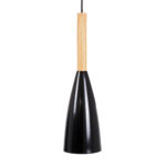 GLOBOSTAR® DILLON 00630 Μοντέρνο Κρεμαστό Φωτιστικό Οροφής με Ντουί 3 x E27 AC 220-240V IP20 - Μαύρο & Μπεζ - Μ54 x Π14 x Υ130cm - Image 5