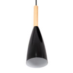GLOBOSTAR® DILLON 00630 Μοντέρνο Κρεμαστό Φωτιστικό Οροφής με Ντουί 3 x E27 AC 220-240V IP20 - Μαύρο & Μπεζ - Μ54 x Π14 x Υ130cm - Image 6