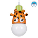GLOBOSTAR® GIRAFFE 00638 Παιδικό Κρεμαστό Φωτιστικό Οροφής με Ντουί 1 x E27 AC 220-240V IP20 - Πολύχρωμο - Μ12 x Π10.5 x Υ13.5cm