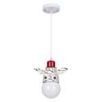 GLOBOSTAR® ZEBRA 00639 Παιδικό Κρεμαστό Φωτιστικό Οροφής με Ντουί 1 x E27 AC 220-240V IP20 - Πολύχρωμο - Μ19 x Π10.5 x Υ13.5cm - Image 4