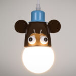 GLOBOSTAR® MONKEY 00640 Παιδικό Κρεμαστό Φωτιστικό Οροφής με Ντουί 1 x E27 AC 220-240V IP20 - Πολύχρωμο - Μ14.5 x Π10.5 x Υ13.5cm - Image 3