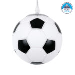 GLOBOSTAR® FOOTBALL 00643 Παιδικό Κρεμαστό Φωτιστικό Οροφής με Ντουί 1 x E27 AC 220-240V IP20 - Λευκό & Μαύρο - Μ15 x Π15 x Y18cm