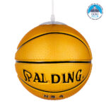 GLOBOSTAR® SPALDING NBA 00649 Παιδικό Κρεμαστό Φωτιστικό Οροφής με Ντουί 1 x E27 AC 220-240V IP20 - Πορτοκαλί & Μαύρο - Μ25 x Π25 x Υ25cm