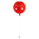 GLOBOSTAR® BALLOON 00652 Παιδικό Φωτιστικό Οροφής με Ντουί 1 x E27 AC 220-240V IP20 - Κόκκινο - Μ30 x Π30 x Υ33cm - Image 6