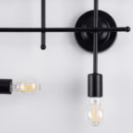 GLOBOSTAR® PIPING 00664-1 Vintage Φωτιστικό Οροφής με Ντουί 6 x E27 AC 220-240V IP20 - Μαύρο - Μ66 x Π9.5 x Υ49cm - Image 6