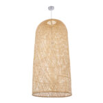GLOBOSTAR® CALERO 00671 Boho Κρεμαστό Φωτιστικό Οροφής με Ντουί 1 x E27 AC 220-240V IP20 - Μπεζ - Μ50 x Π50 x Y110cm - Image 4