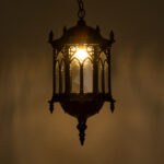 GLOBOSTAR® DARCY 00672 Vintage Κρεμαστό Φωτιστικό Οροφής με Ντουί 1 x E27 AC 220-240V IP20 - Μαύρο & Διάφανο - Μ35 x Π35 x Υ61cm - Image 3