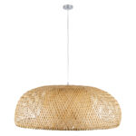 GLOBOSTAR® SAN TROPEZ 00673 Boho Κρεμαστό Φωτιστικό Οροφής με Ντουί 1 x E27 AC 220-240V IP20 - Μπεζ - Μ100 x Π100 x Y35cm - Image 4