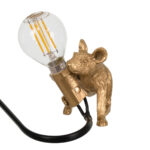 GLOBOSTAR® MOUSE 00677 Vintage Επιτραπέζιο Φωτιστικό Πορτατίφ με Ντουί 1 x E12 AC 220-240V IP20 - Χρυσό - Μ13 x Π4 x Υ7cm - Image 3