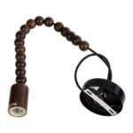 GLOBOSTAR® BEADS 00694 Vintage Κρεμαστό Φωτιστικό Οροφής με Ντουί 1 x E27 AC 220-240V IP20 - Καφέ - Μ4 x Π4 x Υ47cm - Image 4