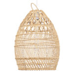 GLOBOSTAR® TAHITI 00710 Boho Κρεμαστό Φωτιστικό Οροφής με Ντουί 1 x E27 AC 220-240V IP20 - Μπεζ - Μ38 x Π38 x Υ50cm - Image 5