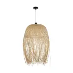 GLOBOSTAR® MANILA 00713 Boho Κρεμαστό Φωτιστικό Οροφής με Ντουί 1 x E27 AC 220-240V IP20 - Μπεζ - Μ50 x Π50 x Υ70cm - Image 3