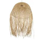 GLOBOSTAR® MANILA 00713 Boho Κρεμαστό Φωτιστικό Οροφής με Ντουί 1 x E27 AC 220-240V IP20 - Μπεζ - Μ50 x Π50 x Υ70cm - Image 5