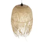 GLOBOSTAR® MANILA 00713 Boho Κρεμαστό Φωτιστικό Οροφής με Ντουί 1 x E27 AC 220-240V IP20 - Μπεζ - Μ50 x Π50 x Υ70cm - Image 6