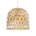 GLOBOSTAR® MANGEA 00715 Boho Κρεμαστό Φωτιστικό Οροφής με Ντουί 1 x E27 AC 220-240V IP20 - Μπεζ - Μ32 x Π32 x Υ30cm - Image 4