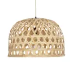 GLOBOSTAR® MANGEA 00716 Boho Κρεμαστό Φωτιστικό Οροφής με Ντουί 1 x E27 AC 220-240V IP20 - Μπεζ - Μ50 x Π50 x Υ35cm - Image 4