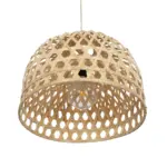 GLOBOSTAR® MANGEA 00716 Boho Κρεμαστό Φωτιστικό Οροφής με Ντουί 1 x E27 AC 220-240V IP20 - Μπεζ - Μ50 x Π50 x Υ35cm - Image 5
