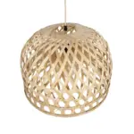 GLOBOSTAR® MANGEA 00716 Boho Κρεμαστό Φωτιστικό Οροφής με Ντουί 1 x E27 AC 220-240V IP20 - Μπεζ - Μ50 x Π50 x Υ35cm - Image 6