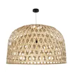GLOBOSTAR® MANGEA 00717 Boho Κρεμαστό Φωτιστικό Οροφής με Ντουί 1 x E27 AC 220-240V IP20 - Μπεζ - Μ100 x Π100 x Υ66cm - Image 3