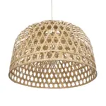 GLOBOSTAR® MANGEA 00717 Boho Κρεμαστό Φωτιστικό Οροφής με Ντουί 1 x E27 AC 220-240V IP20 - Μπεζ - Μ100 x Π100 x Υ66cm - Image 5