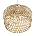 GLOBOSTAR® MANGEA 00717 Boho Κρεμαστό Φωτιστικό Οροφής με Ντουί 1 x E27 AC 220-240V IP20 - Μπεζ - Μ100 x Π100 x Υ66cm - Image 6