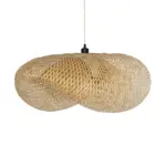 GLOBOSTAR® MEXICO 00721 Boho Κρεμαστό Φωτιστικό Οροφής με Ντουί 1 x E27 AC 220-240V IP20 - Μπεζ - Μ100 x Π80 x Υ35cm - Image 4