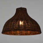 GLOBOSTAR® MAYOTTE 00725 Boho Κρεμαστό Φωτιστικό Οροφής με Ντουί 1 x E27 AC 220-240V IP20 - Καφέ - Μ40 x Π40 x Υ28cm - Image 3