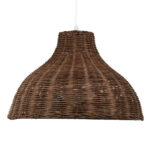 GLOBOSTAR® MAYOTTE 00725 Boho Κρεμαστό Φωτιστικό Οροφής με Ντουί 1 x E27 AC 220-240V IP20 - Καφέ - Μ40 x Π40 x Υ28cm - Image 5