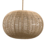 GLOBOSTAR® MANDALA 00732 Boho Κρεμαστό Φωτιστικό Οροφής με Ντουί 1 x E27 AC 220-240V IP20 - Μπεζ - Μ80 x Π80 x Υ60cm - Image 5